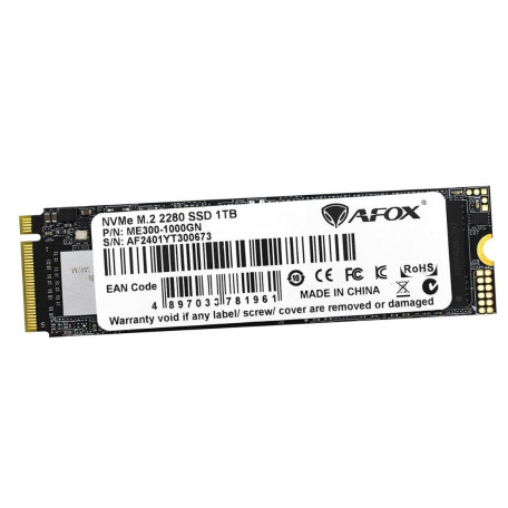Накопитель SSD Afox m.2 NVMe 1Tb ME300 PCIe 3.0x4 3D TLC NAND (ME300-1000GN)