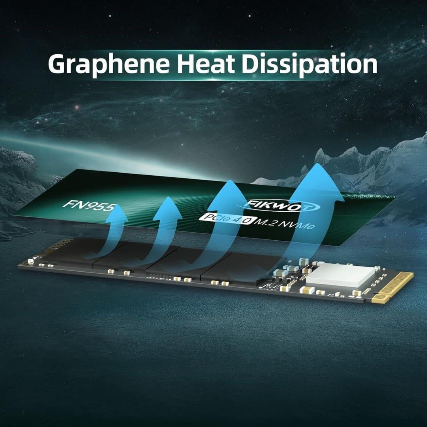 Накопитель SSD M.2 NVMe 2TB Fikwot FN955 M.2 2280 SSD PCIe Gen4 x4 (FN955 2TB)