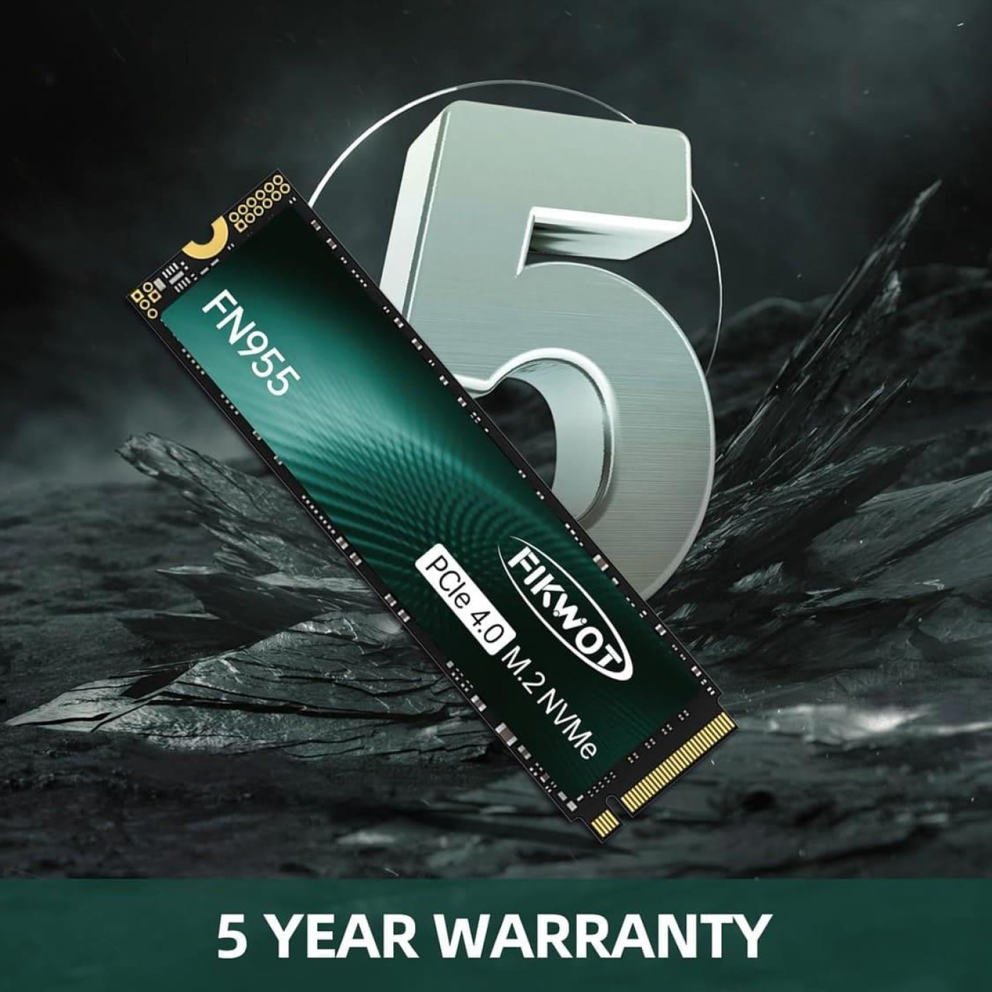 Накопитель SSD M.2 NVMe 2TB Fikwot FN955 M.2 2280 SSD PCIe Gen4 x4 (FN955 2TB)
