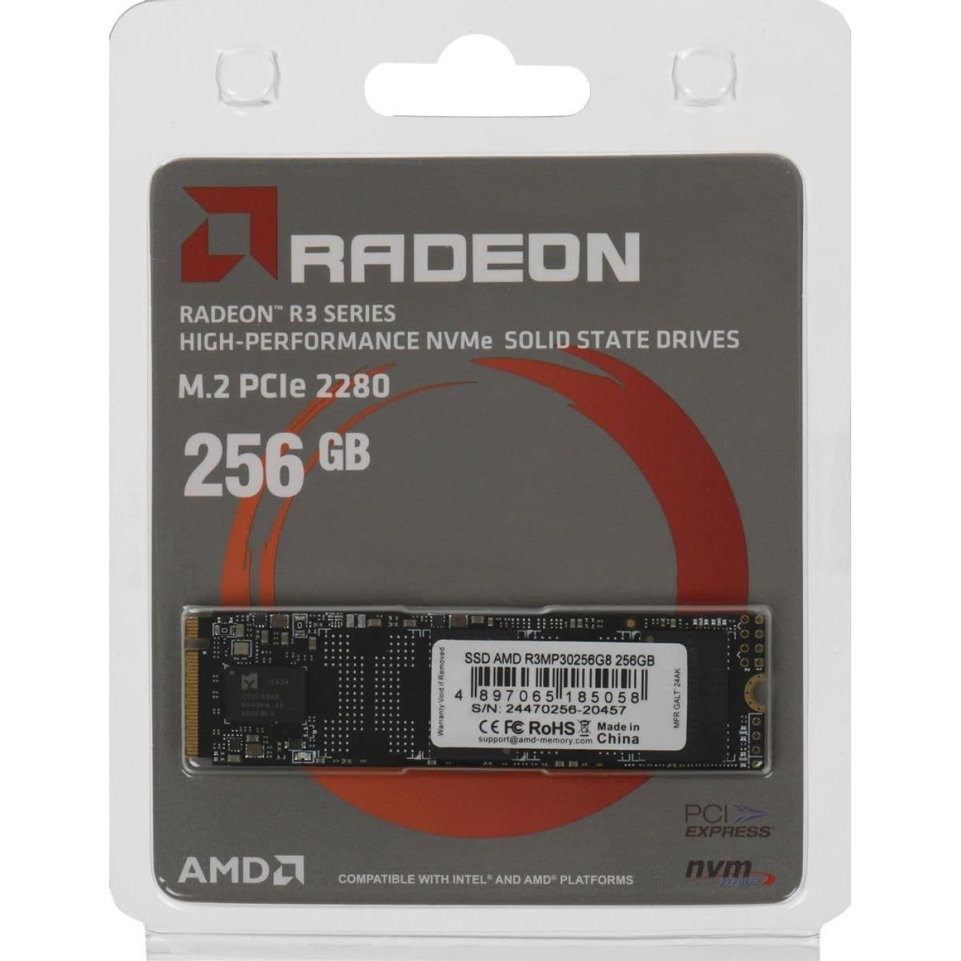 Накопичувач SSD AMD m.2 NVMe 256G Radeon R3 (R3MP30256G8)