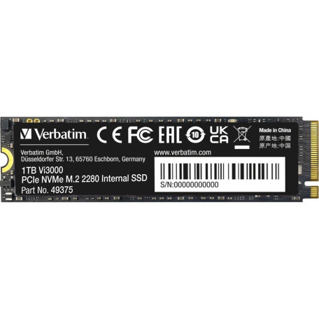 Накопичувач SSD Verbatim m.2 NVMe 1TB Vi3000 PCIe 3.0 (49375)