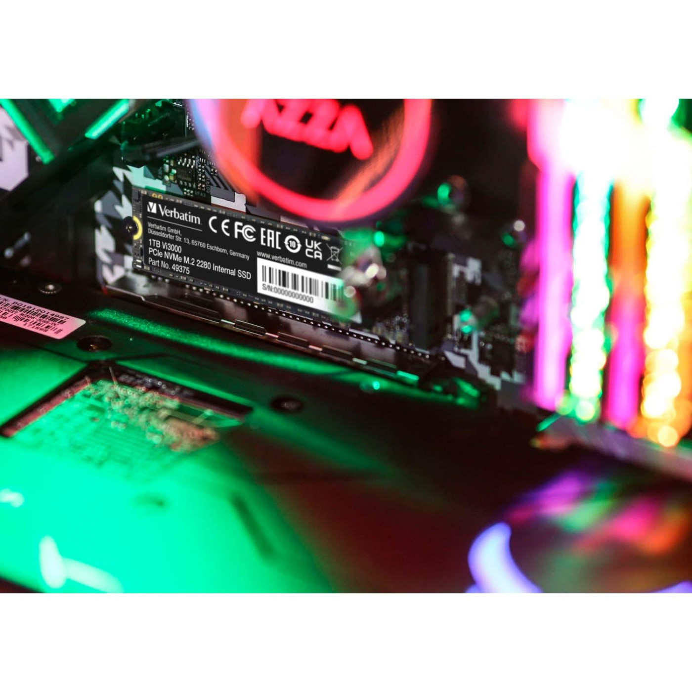 Накопичувач SSD Verbatim m.2 NVMe 1TB Vi3000 PCIe 3.0 (49375)