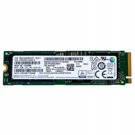 Накопичувач SSD Samsung M.2 NVMe 256GB PM961 (MZVLW256HEHP-000L7) Б/в