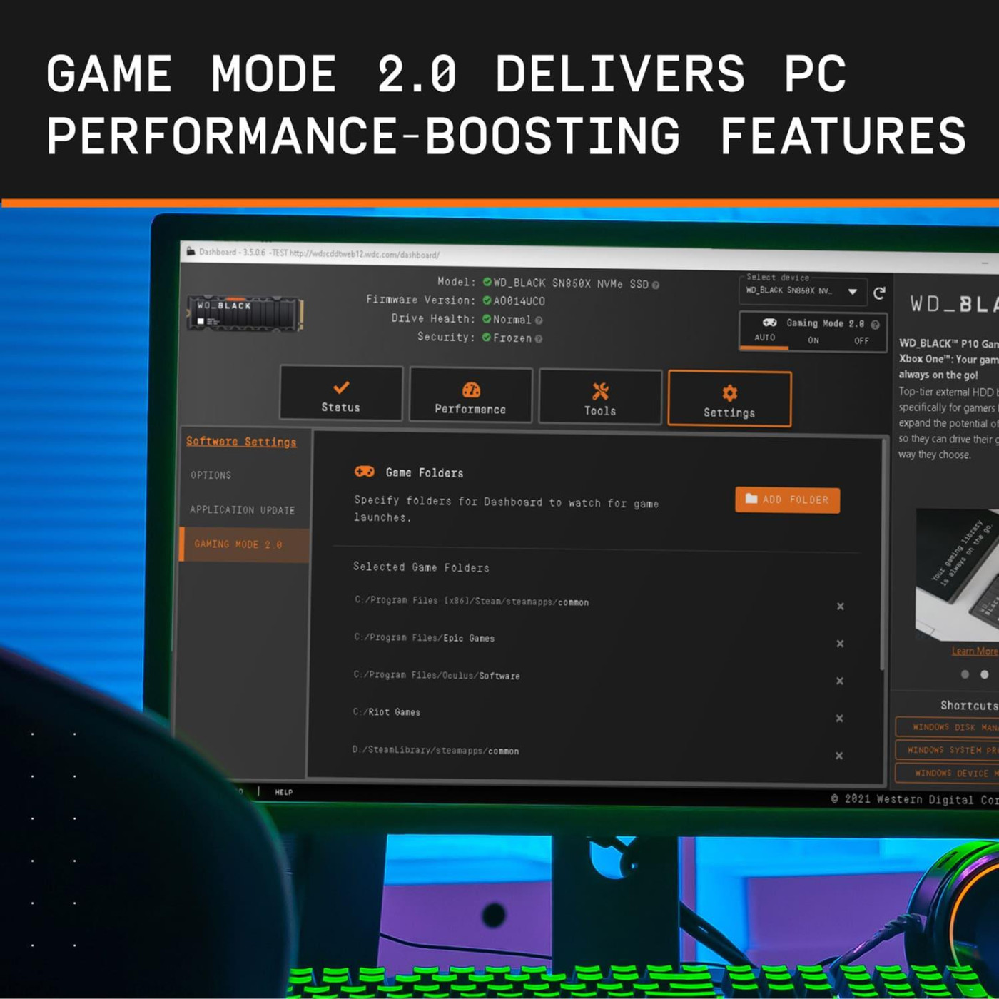 Накопичувач SSD Western Digital m.2 NVMe 2TB WD Black SN850X HeatSink (WDS200T2XHE-00BCA0)
