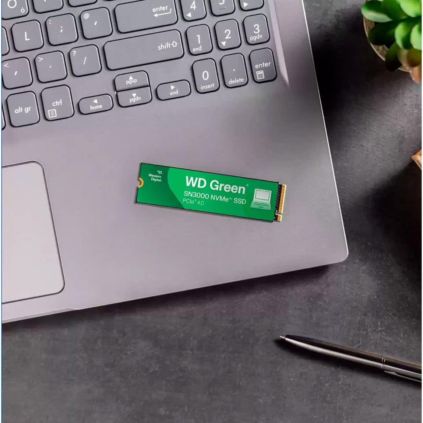 Накопичувач SSD Western Digital m.2 NVMe 2TB WD Green SN3000 PCIe Gen4x4 BULK (WDS200T4G0E-00CPS0)