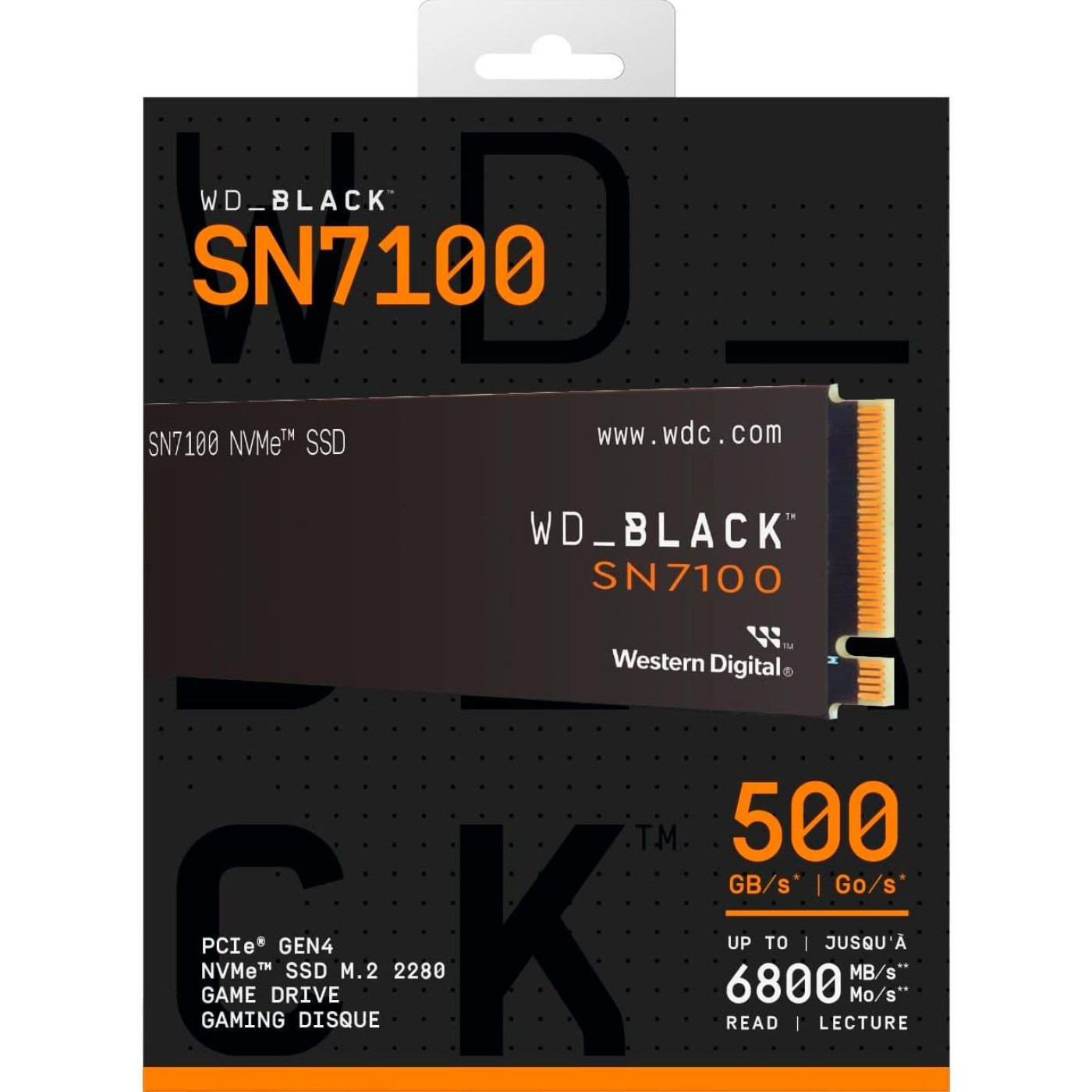 Накопитель SSD Western Digital m.2 NVMe 500GB WD BLACK SN7100 (WDS500G4X0E)