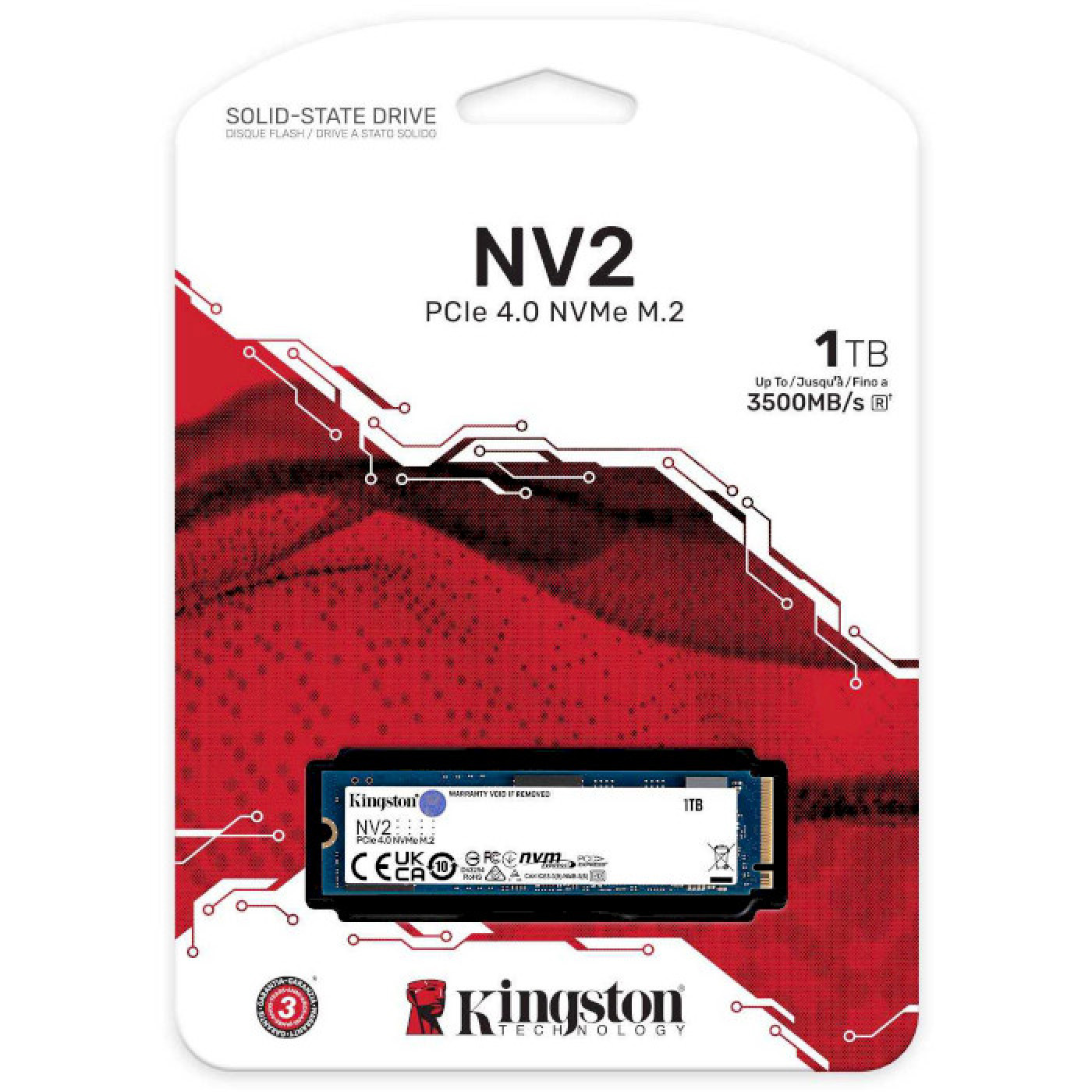 Накопитель SSD Kingston m.2 NVMe 1TB NV2 960 1024 (SNV2S/1000G) Б/у