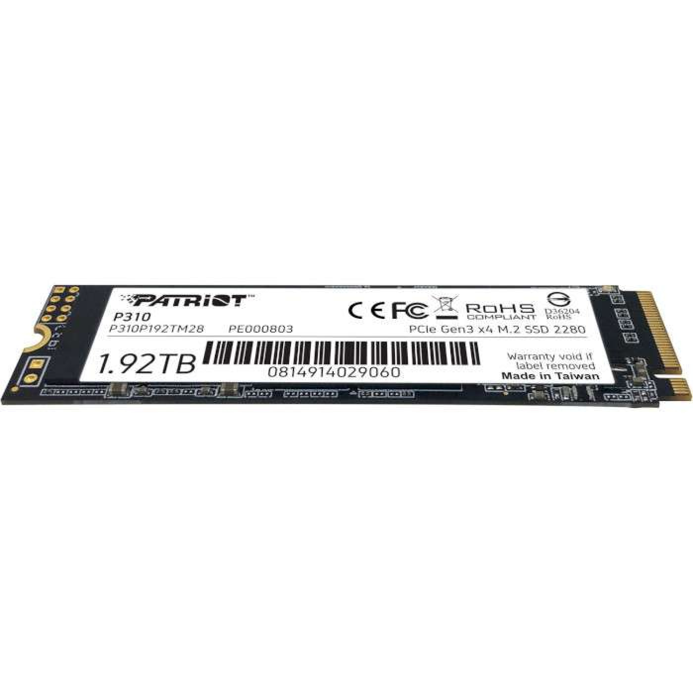 Накопичувач SSD Patriot m.2 NVMe 1920GB P310 2tb (P310P192TM28)