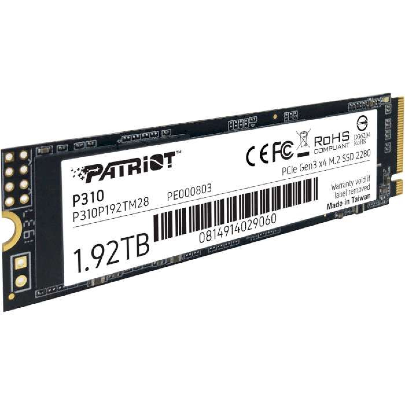 Накопичувач SSD Patriot m.2 NVMe 1920GB P310 2tb (P310P192TM28)