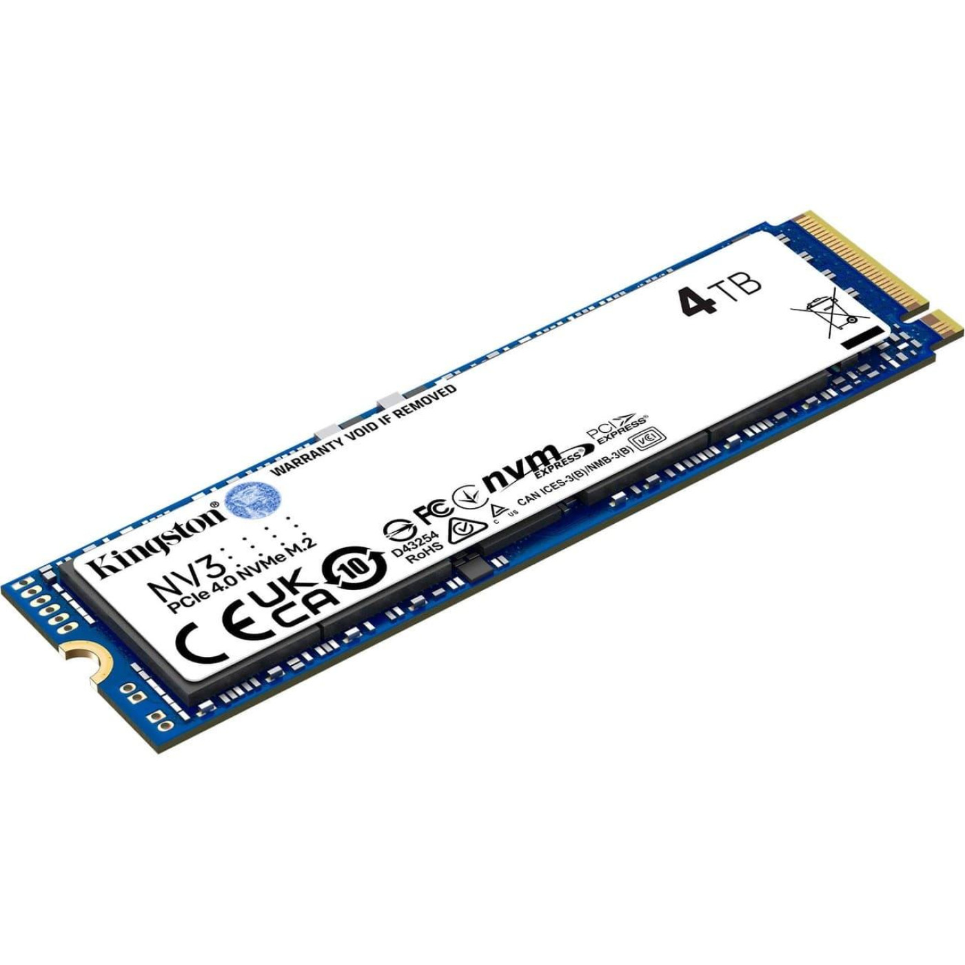 Накопитель SSD Kingston m.2 NVMe 4TB NV3 PCIe 4.0 (SNV3S/4000G)