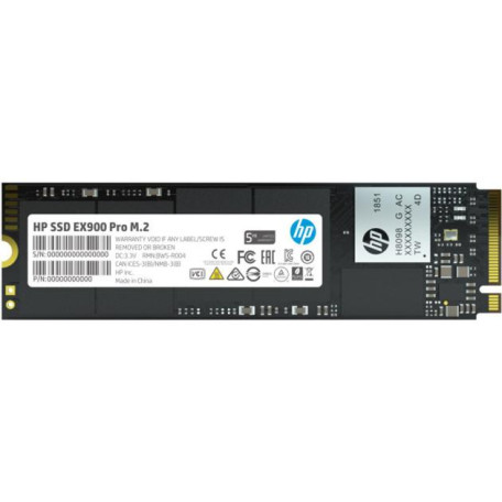 Накопичувач SSD HP m.2 NVMe 512Gb EX900 Pro PCI-E 3.0x4 3D NAND 480 500 (9XL76AA)