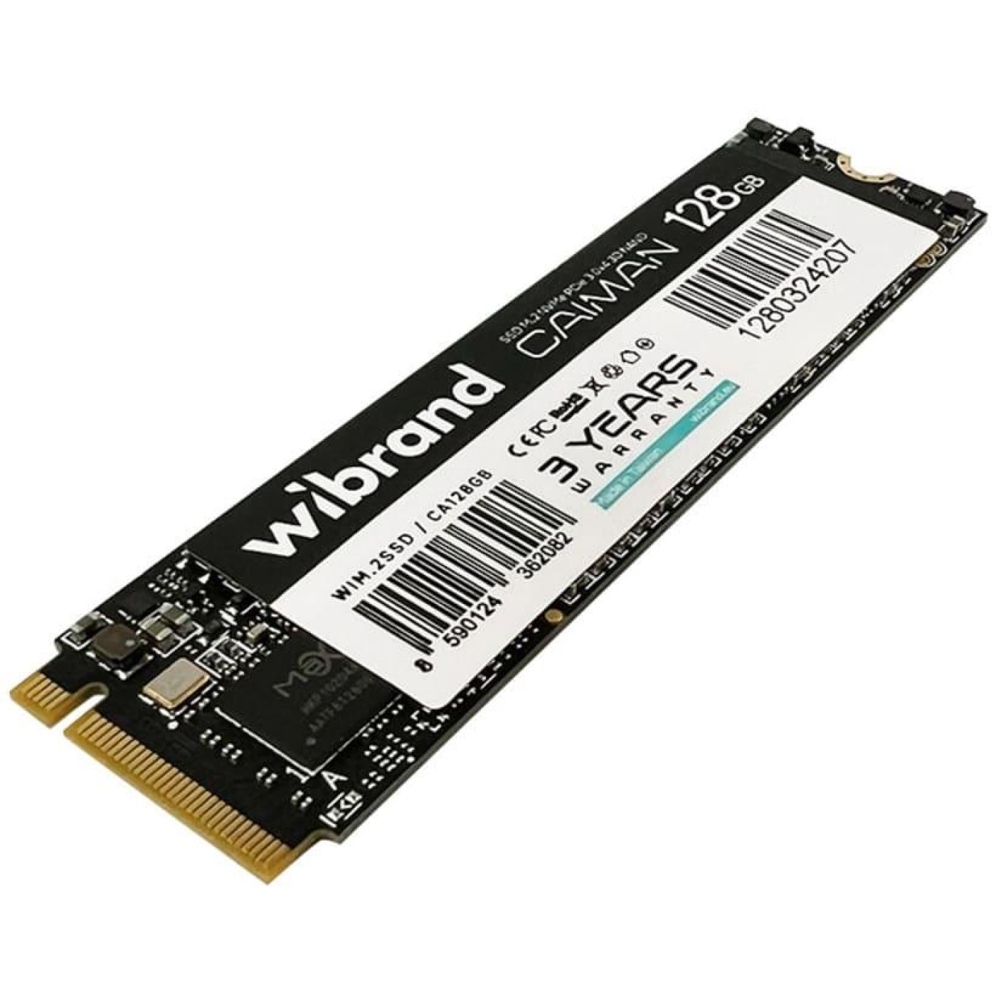 Накопитель SSD Wibrand m.2 NVMe 128GB Caiman 120 (WIM.2SSD/CA128GB)