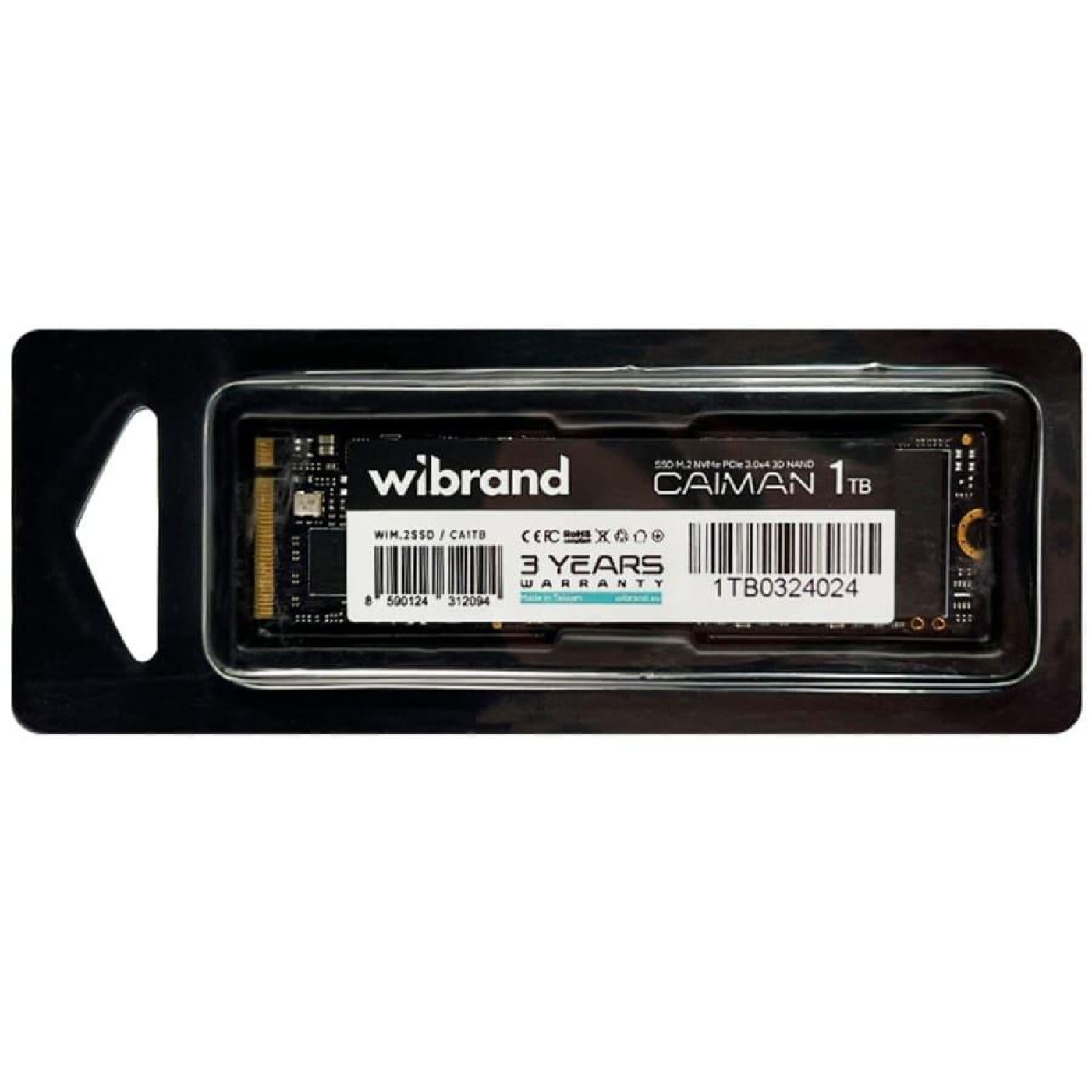 Накопитель SSD Wibrand m.2 NVMe 1TB Caiman (WIM.2SSD/CA1TB)