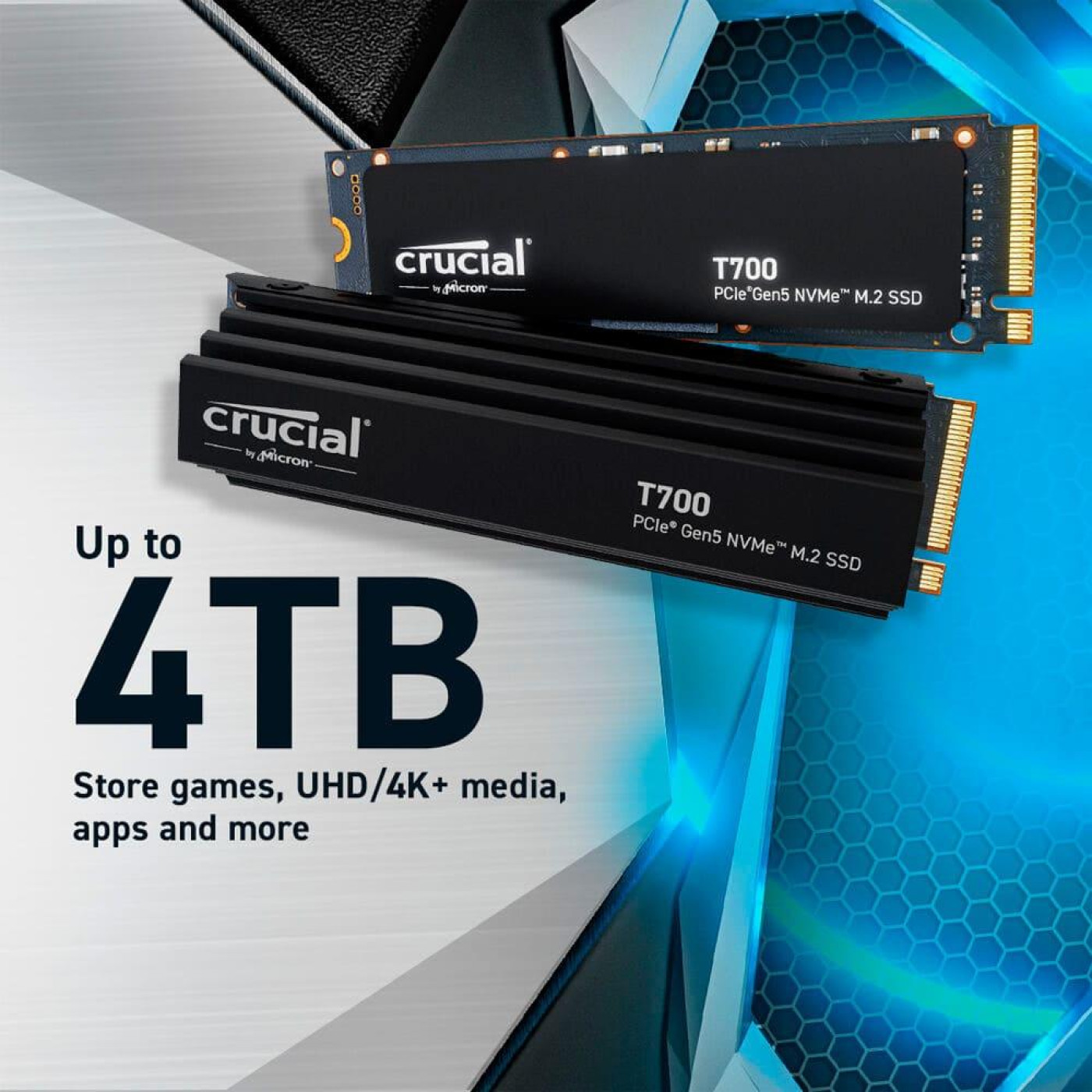Накопичувач SSD Crucial m.2 NVMe 2TB T700 (CT2000T700SSD3)