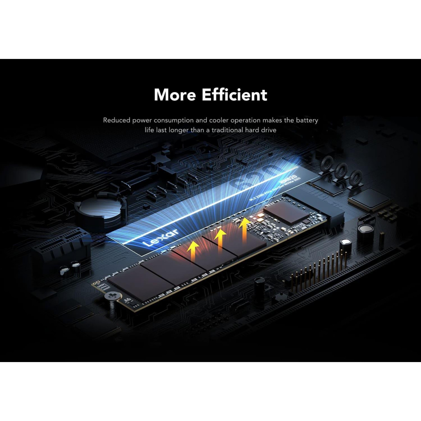 Накопичувач SSD Lexar m.2 NVMe 512GB NM620 500 480 (LNM620X512G-RNNNG)