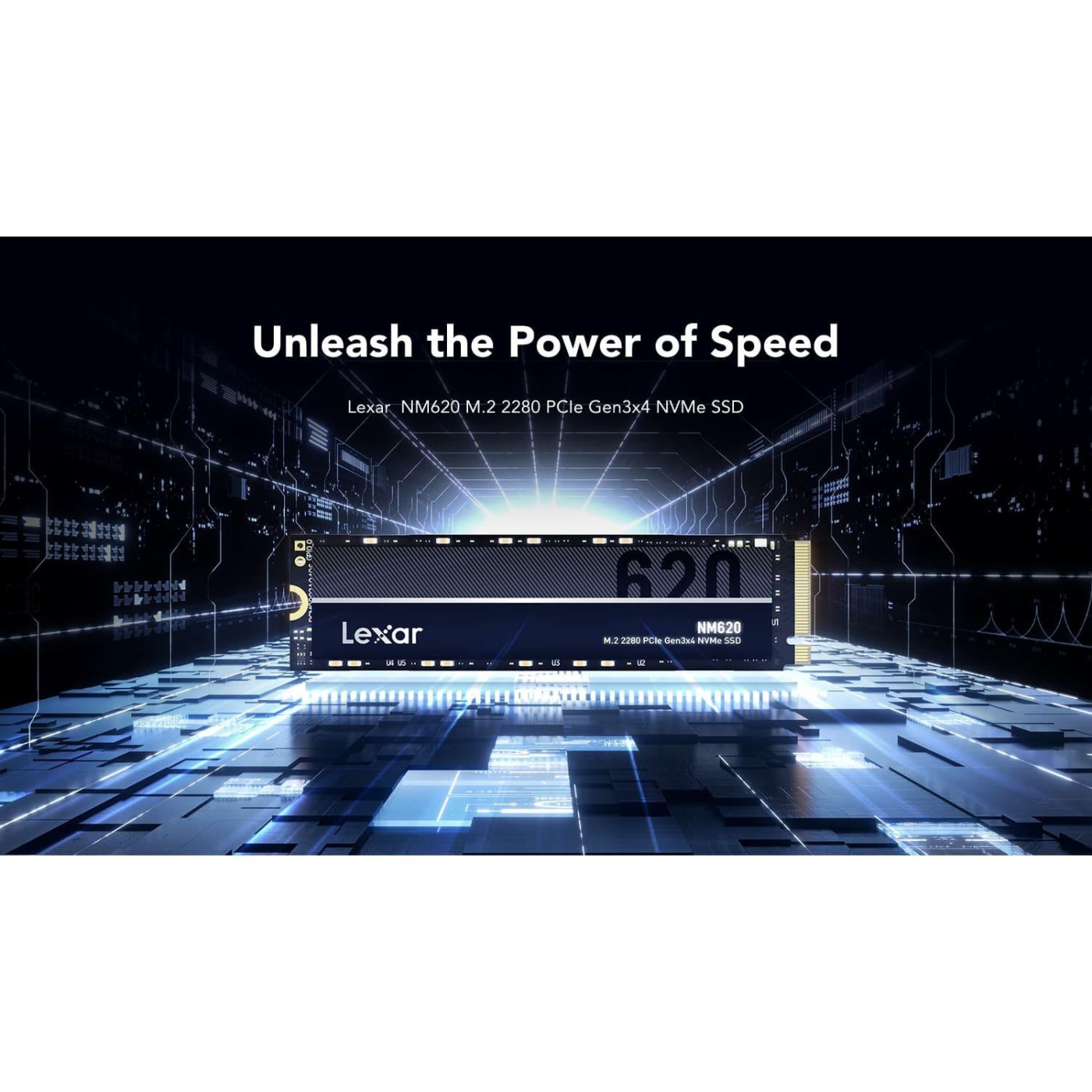 Накопичувач SSD Lexar m.2 NVMe 512GB NM620 500 480 (LNM620X512G-RNNNG)