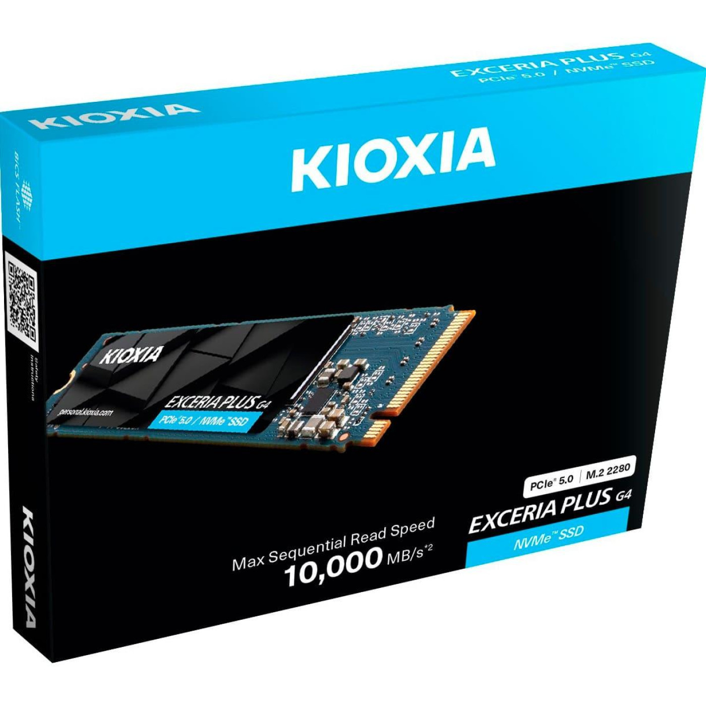 Накопичувач SSD Kioxia m.2 NVMe 1TB Exceria Plus PCIe 4.0 x4 TLC (LVD10Z001TG8)