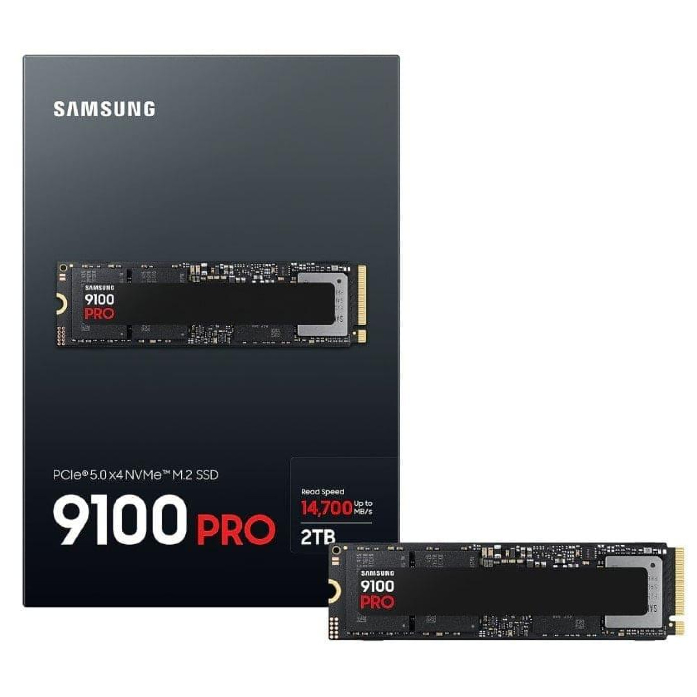 Накопичувач SSD Samsung m.2 NVMe 2TB 9100 Pro Pascal TLC 14700/13400MB/s PCIe 5.0 (MZ-VAP2T0BW)