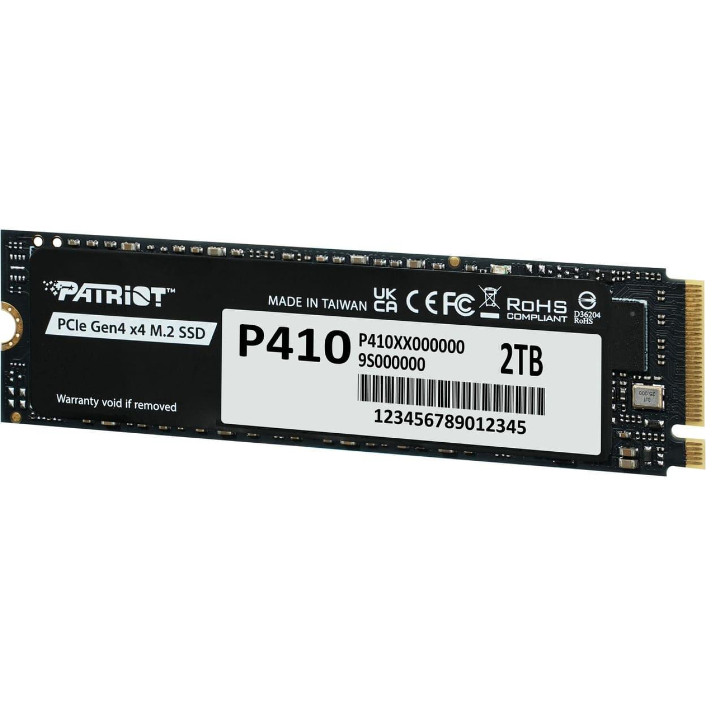 Накопитель SSD Patriot m.2 NVMe 2Tb P410 PCIe 4.0x4 (P410P2TBM28H)