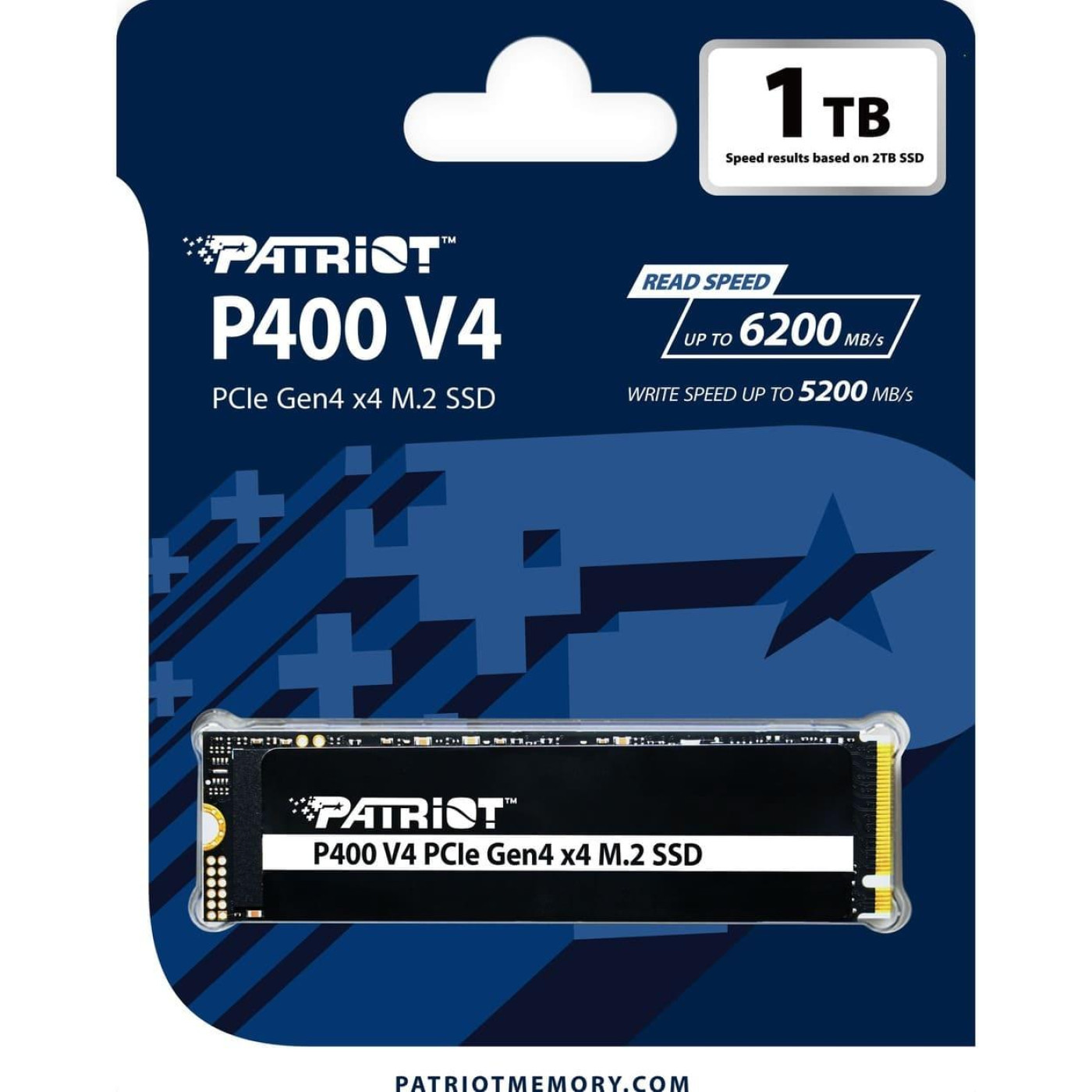 Накопичувач SSD Patriot m.2 NVMe 1TB P400 V4 PCIe 4.0 x4 TLC (P400VP1TBM28H)