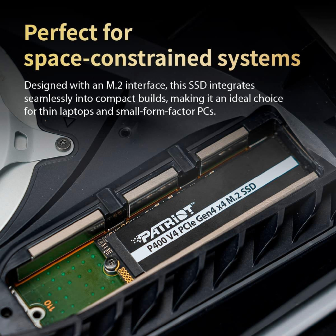 Накопичувач SSD Patriot m.2 NVMe 1TB P400 V4 PCIe 4.0 x4 TLC (P400VP1TBM28H)