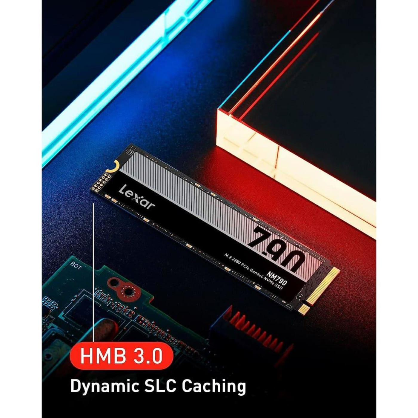Накопичувач SSD Lexar m.2 NVMe 2TB NM790 LNM790X002T-RNNNG (LNM790X002T-RNNNG)