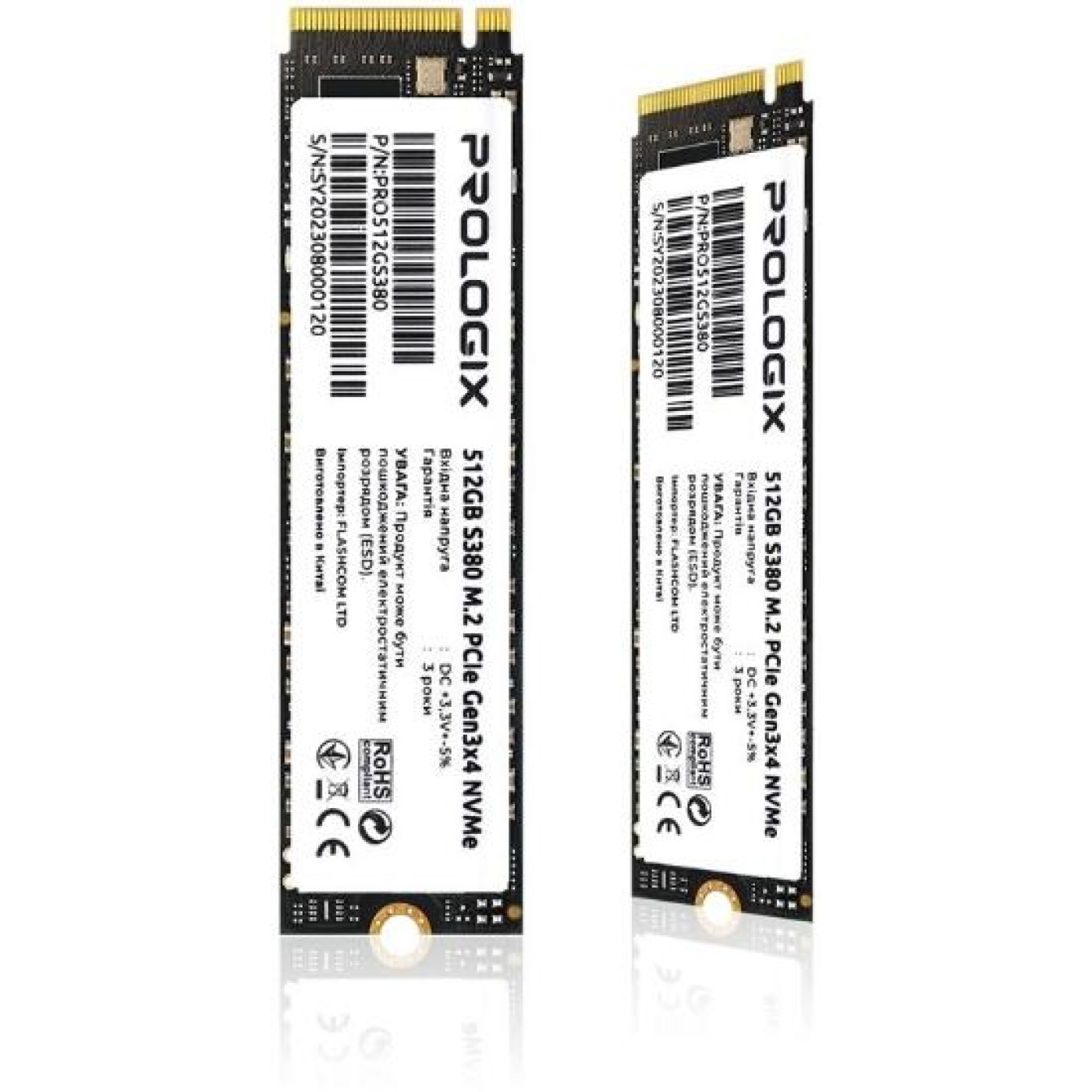 Накопитель SSD ProLogix m.2 NVMe 512GB S380 TLC PCIe 3.0 480 500 (PRO512GS380)