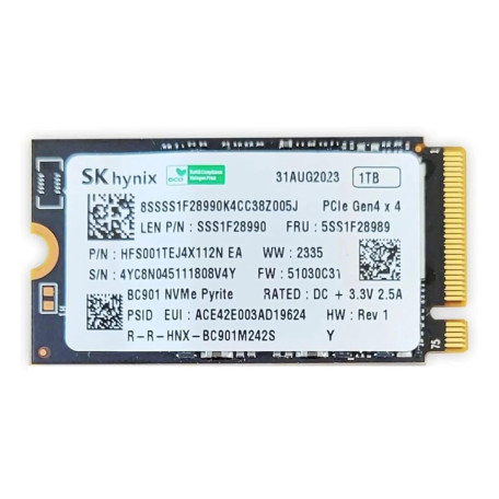 Накопитель SSD Hynix m.2 NVMe 1Tb SKHynix (HFS001TEJ4X112 EA) Б/у