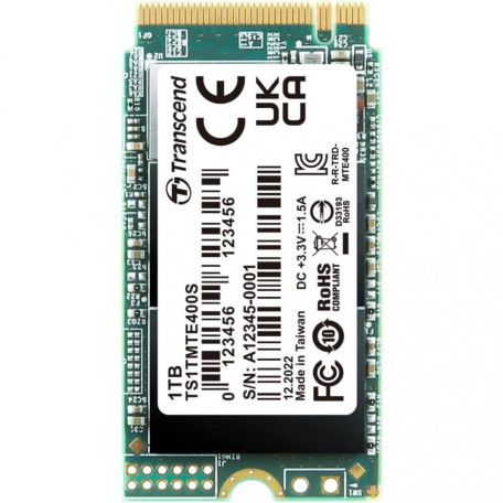 Накопичувач SSD Transcend m.2 NVMe 1TB TS1TMTE400S M.2 2242,PCIe Gen3x4 (FFMSTR02090)