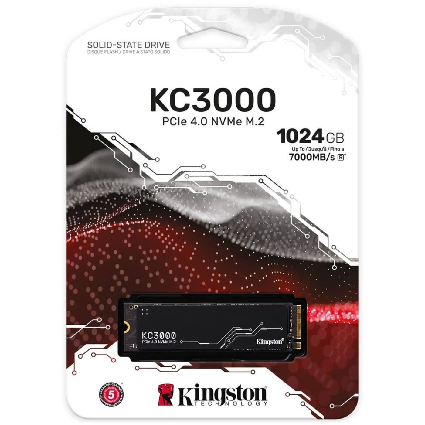 Накопичувач SSD Kingston m.2 NVMe 1Tb KC3000 960 1024 (SKC3000S/1024G) Б/в