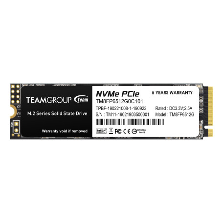 Накопичувач SSD Team m.2 NVMe 512Gb MP33 PCIe 3.0 480 500 (TM8FP6512G0C101)