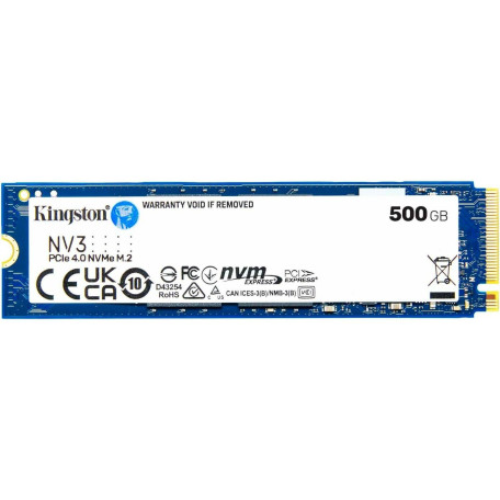 Накопичувач SSD Kingston m.2 NVMe 500GB NV3 PCIe 4.0 480 512 (SNV3S/500G)