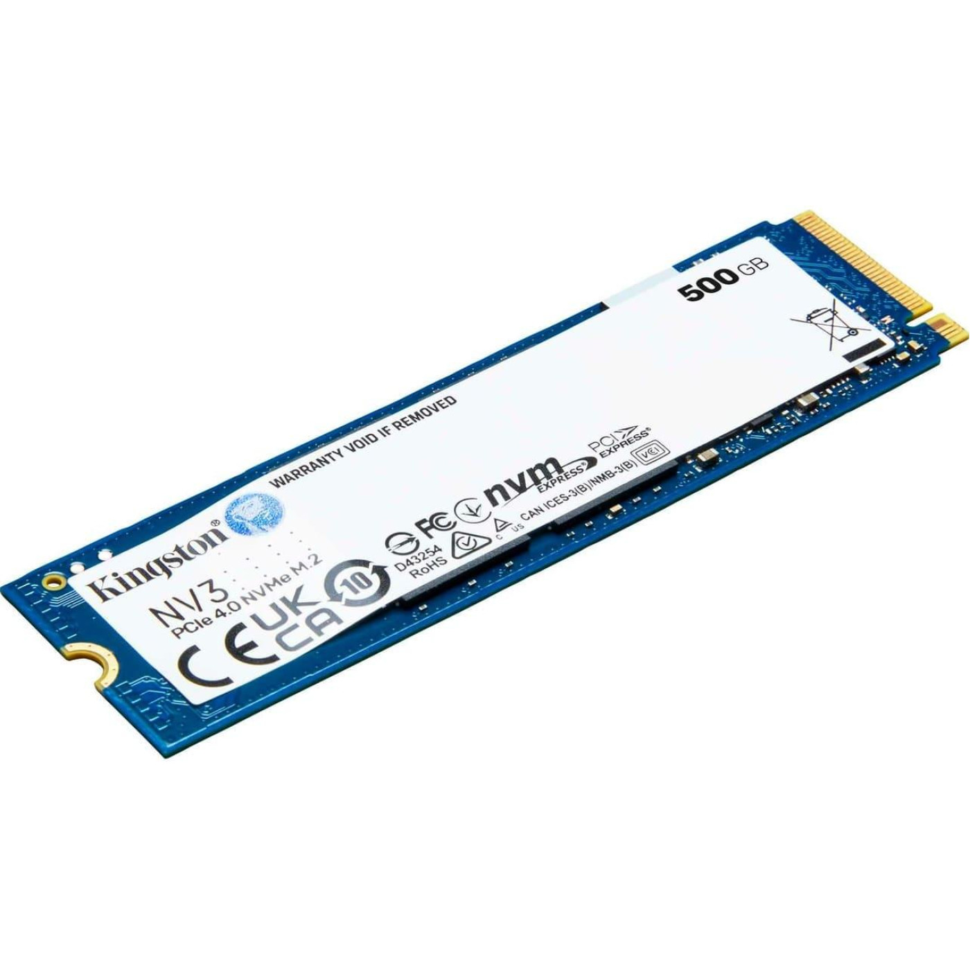 Накопитель SSD Kingston m.2 NVMe 500GB NV3 PCIe 4.0 480 512 (SNV3S/500G)