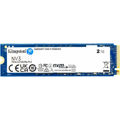 Накопичувач SSD Kingston m.2 NVMe 2TB NV3 PCIe 4.0 (SNV3S/2000G)