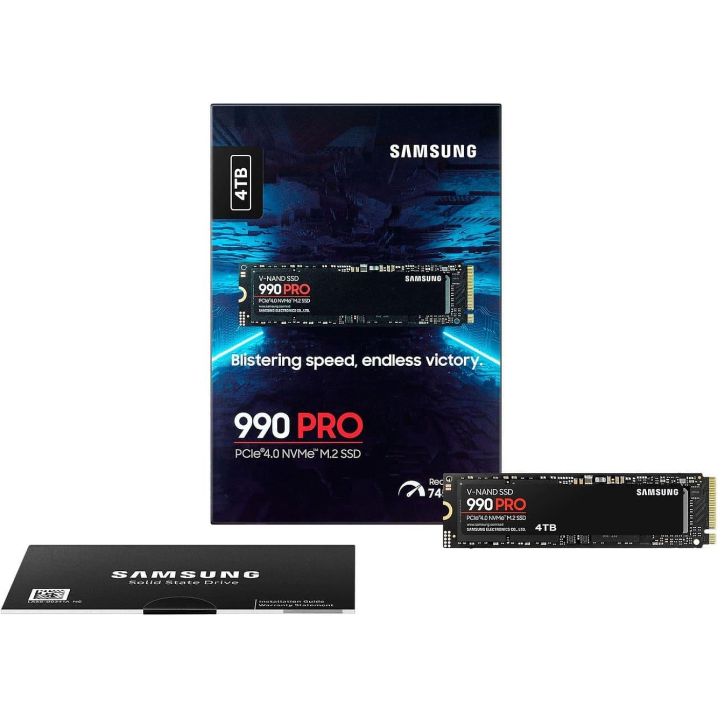 Накопичувач SSD Samsung m.2 NVMe 4TB 990 PRO MZ-V9P4T0BW (MZ-V9P4T0BW)