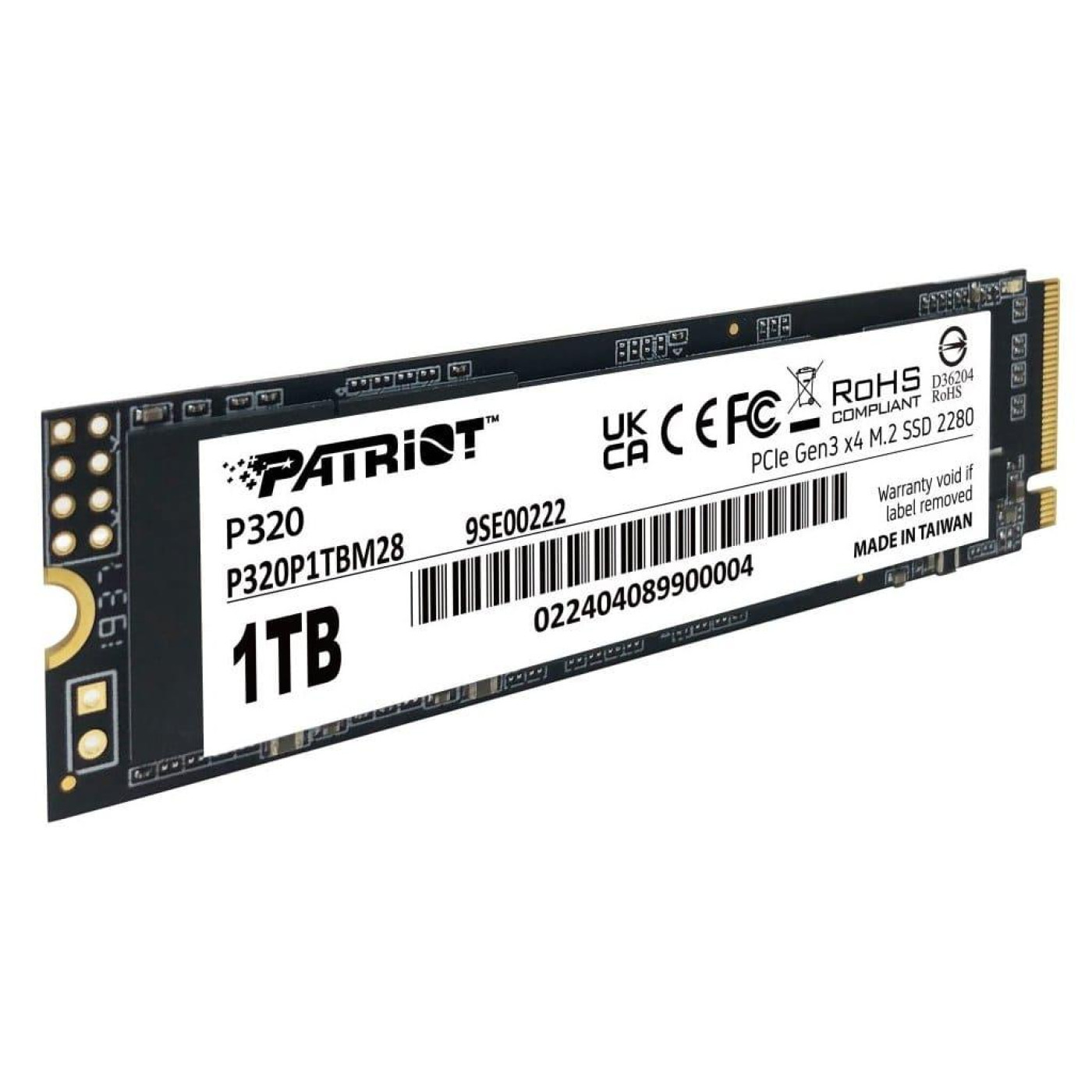 Накопитель SSD Patriot m.2 NVMe 1TB P320 (P320P1TBM28)
