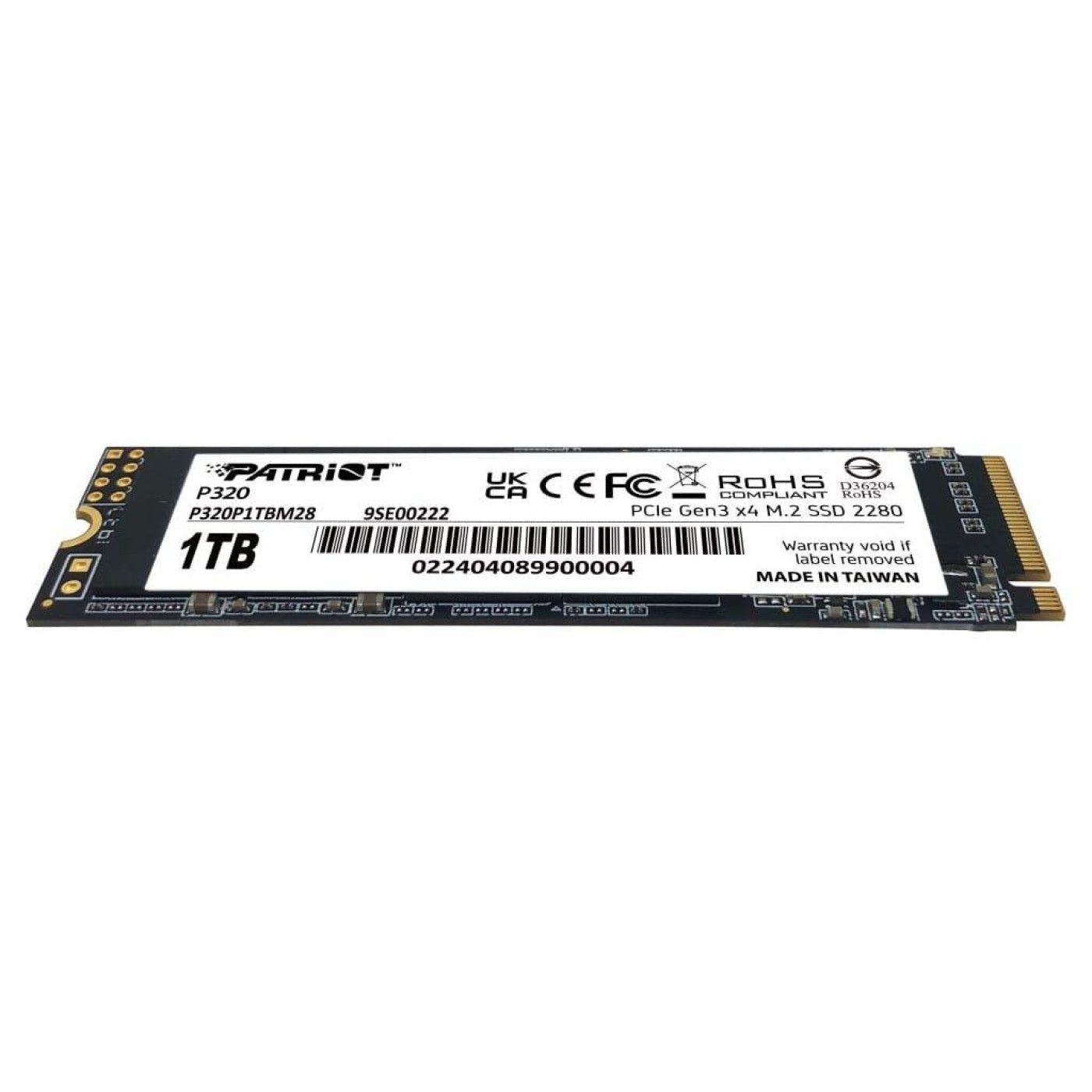 Накопитель SSD Patriot m.2 NVMe 1TB P320 (P320P1TBM28)