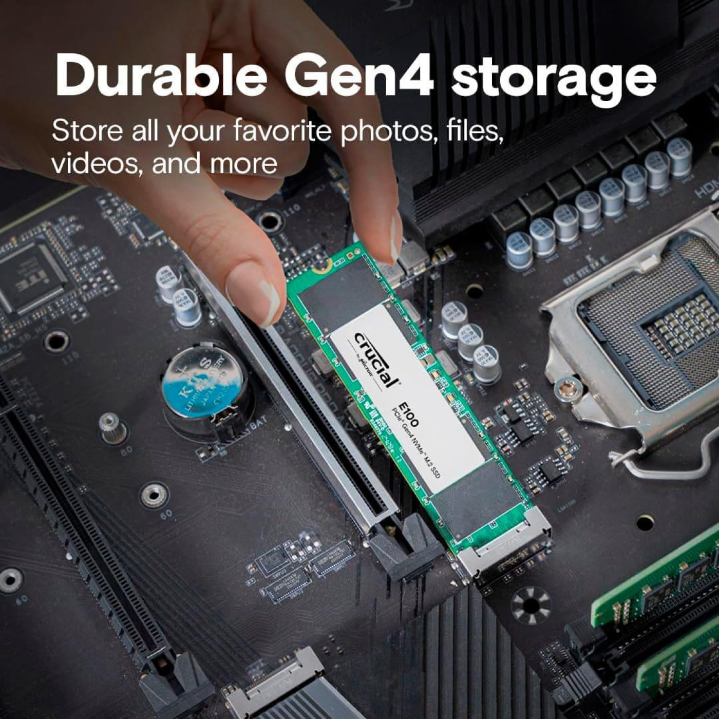 Накопичувач SSD Crucial m.2 NVMe 480GB E100 PCIe 4.0 (CT480E100SSD8)