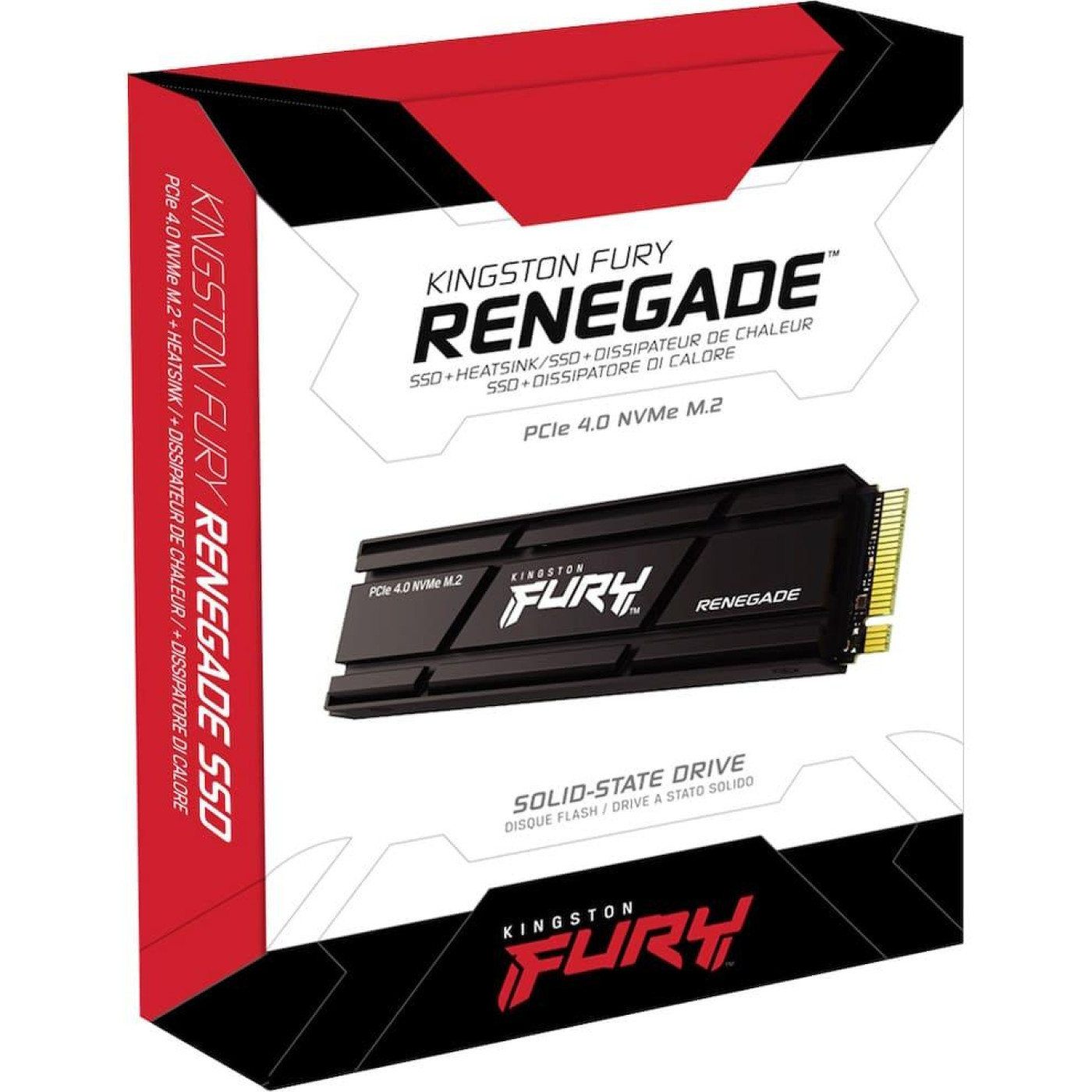 Накопичувач SSD Kingston Fury m.2 NVMe 4TB Renegade + радіатор (SFYRDK/4000G)