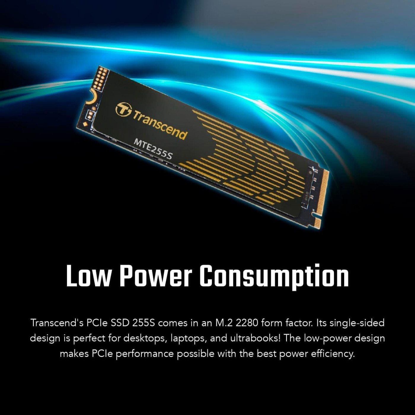 Накопитель SSD Transcend m.2 NVMe 1TB PCIe 4.0x4 3D NAND (TS1TMTE255S)