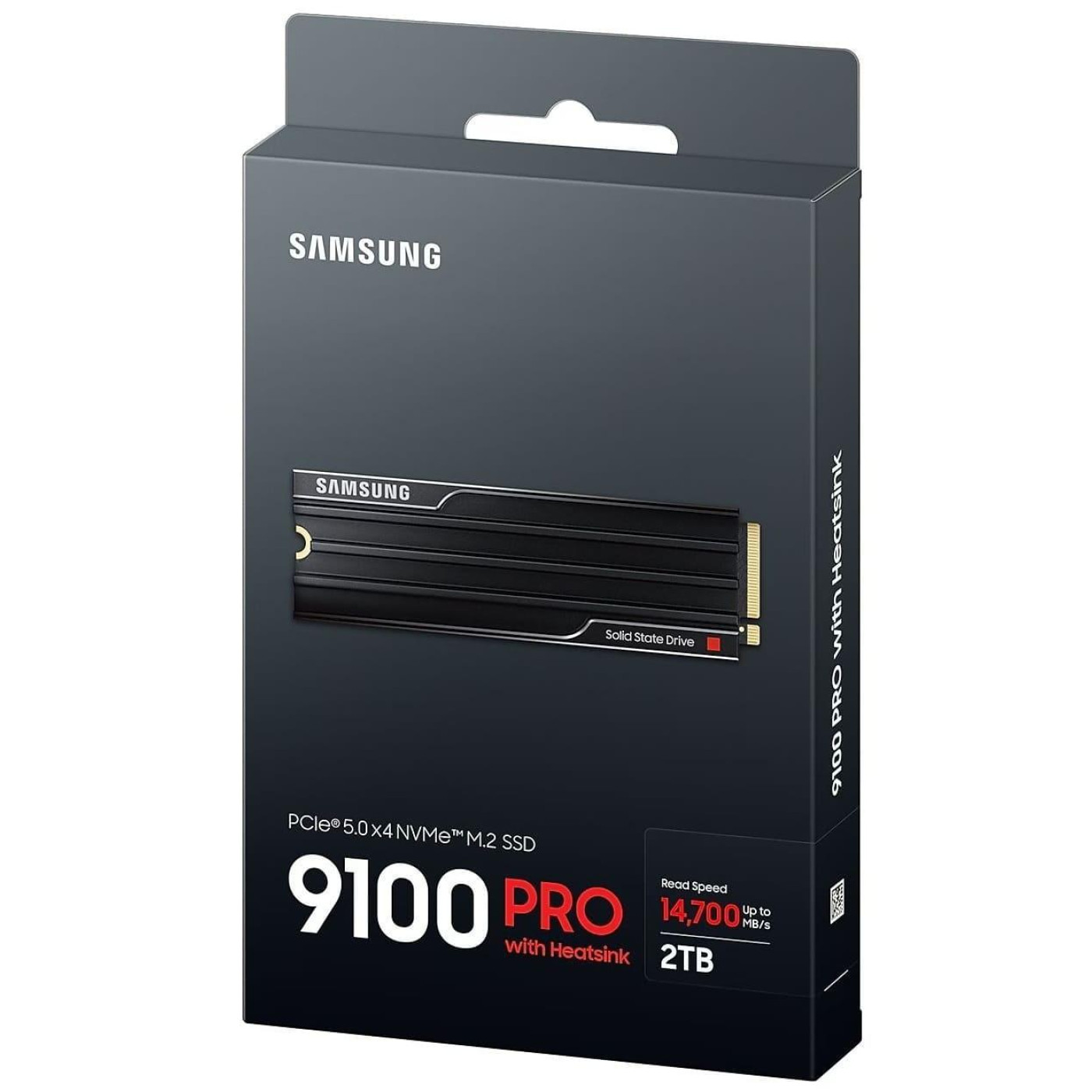 Накопичувач SSD Samsung m.2 NVMe 2TB 9100 PRO V-NAND TLC with Heatsink PCIe 5.0 (MZ-VAP2T0CW)