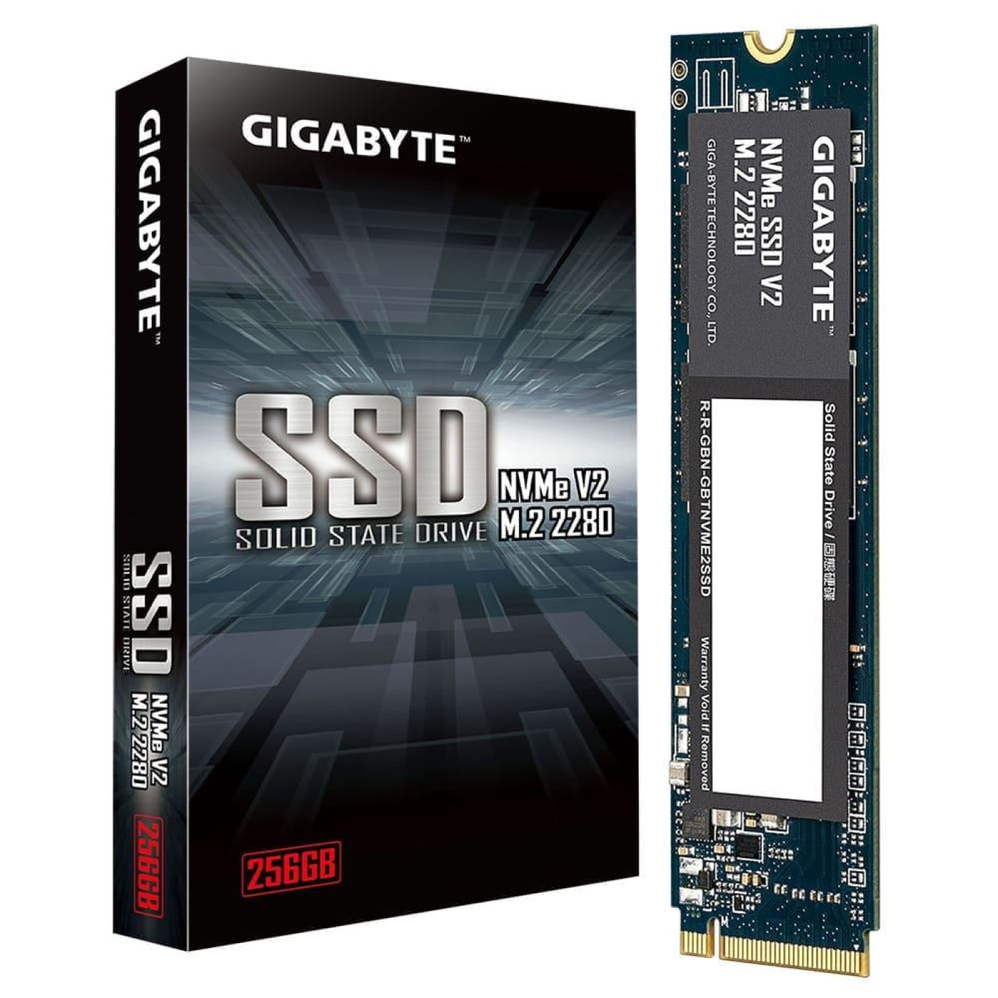 Накопичувач SSD Gigabyte m.2 NVMe 256GB V2 PCIe 3.0x4 (G3NVMEV2256G)
