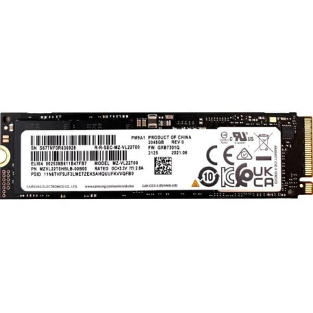 Накопичувач SSD Samsung m.2 NVMe 2TB PM9A1 M.2 PCIe 4.0 x4 (MZVL22T0HBLB-00B00) Б/в