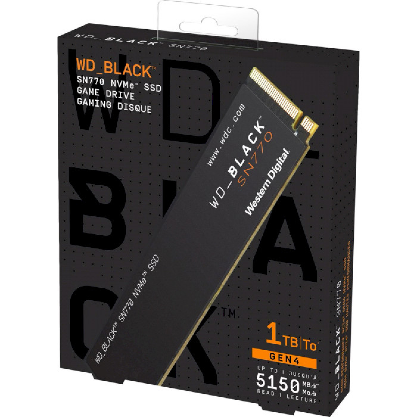 Накопичувач SSD Western Digital m.2 NVMe 1TB WD Black SN770 (WDS100T3X0E) Б/в