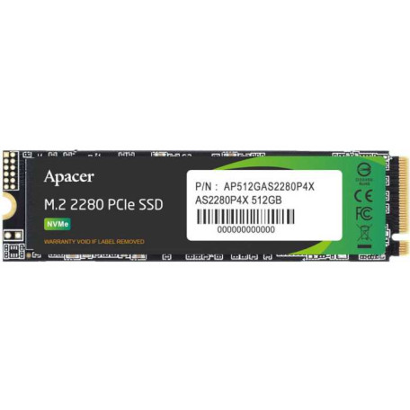 Накопичувач SSD Apacer m.2 NVMe 512Gb P4X 480 500 (AP512GAS2280P4X-1)