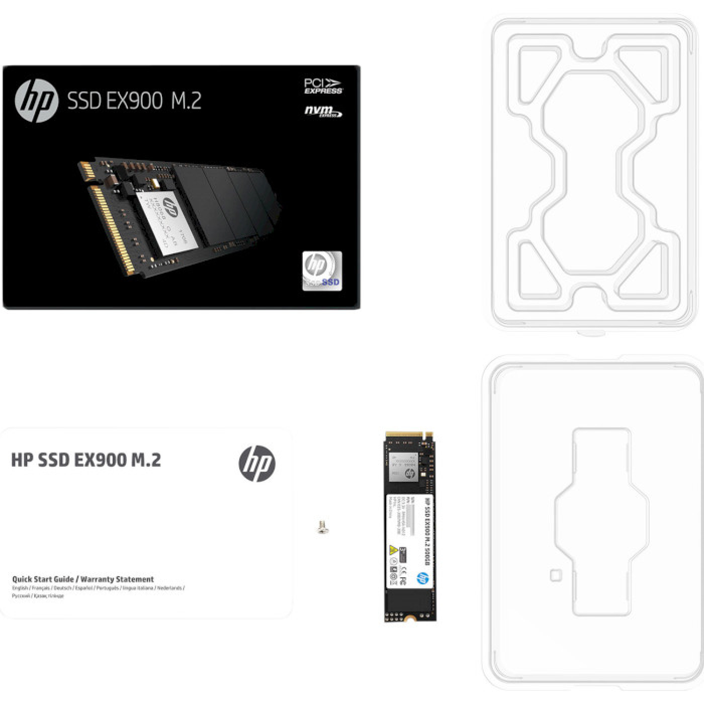 Накопичувач SSD Hewlett-Packard m.2 NVMe 250Gb HP EX900 256 240 (2YY43AA)