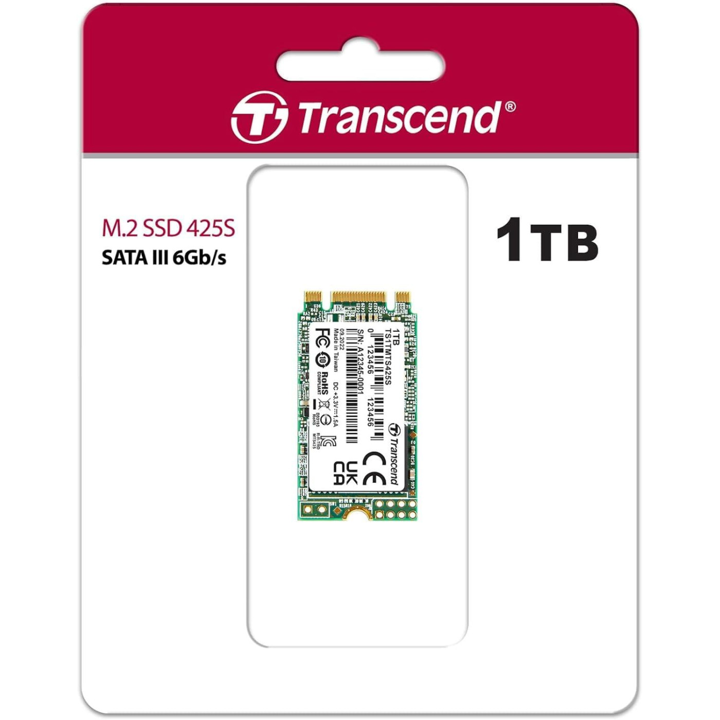 Накопичувач SSD Transcend m.2 NVMe 1TB TS1TMTS425S (FFMSTR02136)