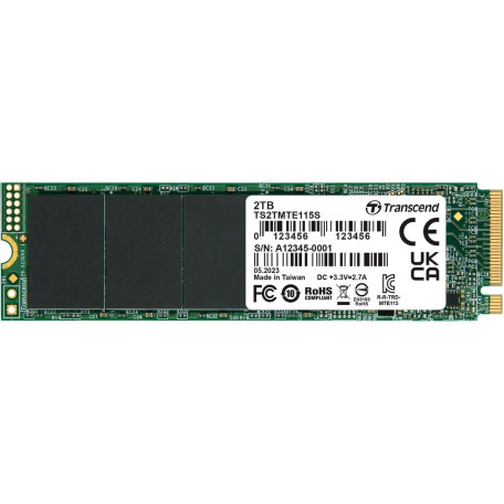 Накопитель SSD Transcend m.2 NVMe 2TB (TS2TMTE115S)