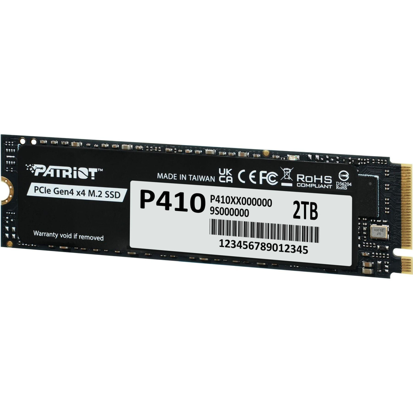 Накопитель SSD Patriot m.2 NVMe 2Tb P410 PCIe 4.0x4 (P410P2TBM28H)