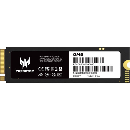 Накопитель SSD Acer Predator m.2 NVMe 2TB GM6 PCI-E 4.0 x4 (BL.9BWWR.134)